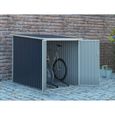 Abri à vélo - VENTE-UNIQUE - NIKI - Acier galvanisé - Double porte battante - 2,81 m²-0