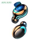 JUFU JUFU Écouteur sans Fil Oreillette Bluetooth 5.0 JUFU IPX7 étanches 2000mAh Chargement d'affichage Numérique LCD Portable pourAndroid iOS