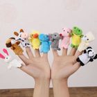 Lot De 10 Marionnettes à Doigts Légumes Et Fruits – Peluche En Coton PP – Jeu éducatif – Racontez Des Histoires – Dès 2 Ans