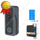 TECH DISCOUNT Sonnette Vidéo - TD® - MV01 - WiFi Double Fréquence 5G - Étanche - Rechargeable USB