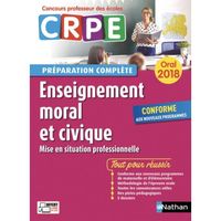 Enseignement moral et civique. Oral, Edition 2018