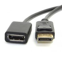 Xiwai 20cm DisplayPort Display Port Mâle à Femelle Extension M / F Allonger le Câble