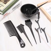 Kit D'outils de Coloration de Cheveux Professionnel de 8 Pièces, Colorant de Pince à Cheveux de Peigne de Mets en évidence de Bol