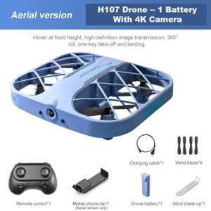 DRONE Caméra 4K-Bleu-1B-Hknit Drone RC 8K 4K HD, photogr