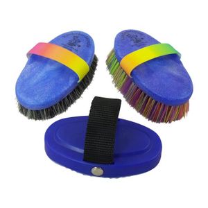 7/" cheval Body Brosse poils en nylon avec sangle-Rouge-EQUERRY Toilettage Moyen
