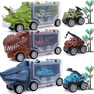 Jouets de dinosaure pour enfants 3-55-7 gros camions de transport