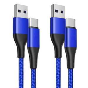 CÂBLE TÉLÉPHONE Lot-2 Câble USB-C 1M Charge Rapide 3A pour Samsung