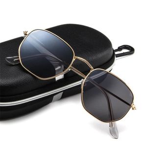Lunette de soleil hexagonale homme clearance