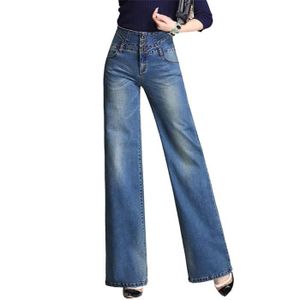 JEANS Jeans Bootcut Femme - Marque - Taille Haute - Bleu