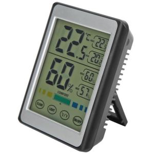 MESURE THERMIQUE Zerone thermomètre à affichage numérique Humidimètre et température électronique à écran tactile Hygromètre numérique