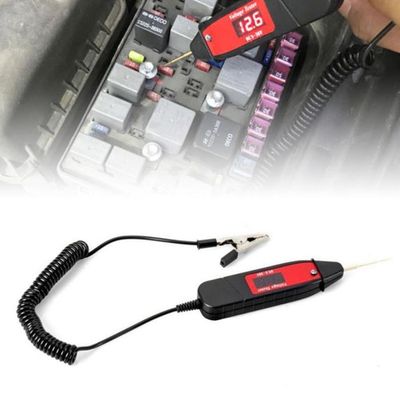 Stylo Testeur De Circuit Auto - Teste Les Fusibles Et Circuits 6V/12V/24V Avec Câble Et Sonde