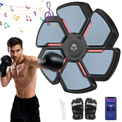 Machine De Boxe Musicale Intelligente Avec Bluetooth – 9 Modes, 9 Vitesses, Comptage Automatique, Pour Adulte Et Enfant
