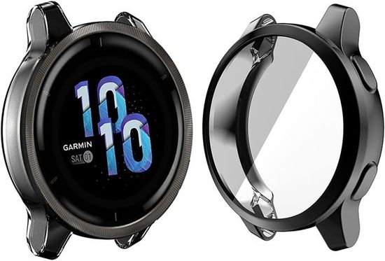 Coque Protection Garmin Venu 2 PaceBid - TPU Souple Et Transparente - Anti-Choc Et Anti-Rayures