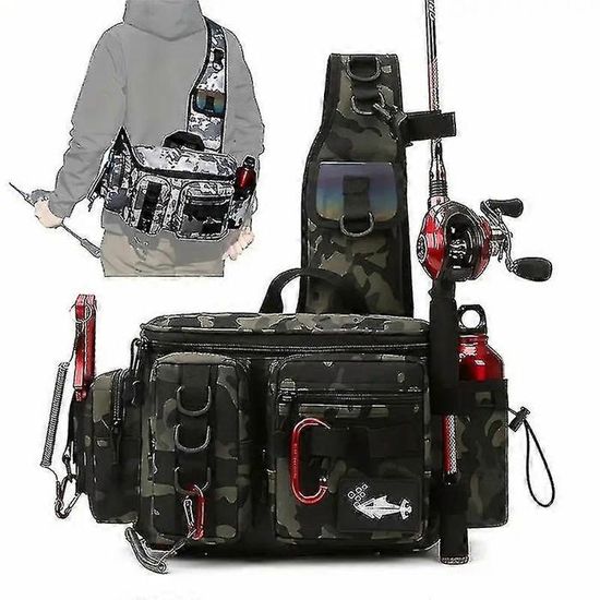 Funien Sac De Canne à Pêche, Sac De Rangement Pour Moulinet De Canne à