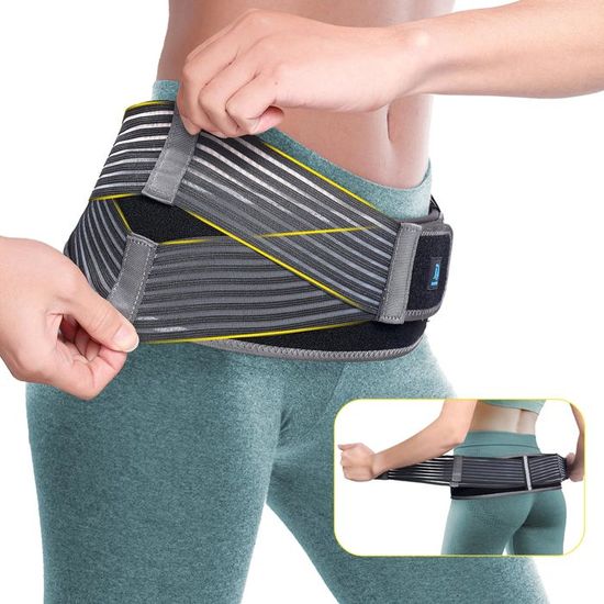 Yempum Ceinture De Poussée De Hanche - Rembourrage Épais, Nylon/Néoprène, Taille 70x14 Cm, Pour Hip Thrust, Squats, Rose