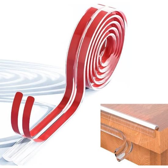 Protection Bords Meubles 3M + 8 Protège-Angles - Kit Sécurité Bébé Transparent PVC