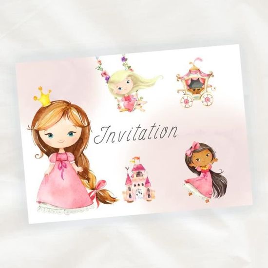 Cartes D'invitation Anniversaire Enfant – Lot De 8, Mixte, Motif Renard Aquarelle Par Naïris Bijoux
