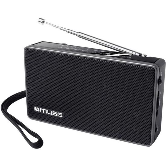 Radio portable - Muse - M-030 R - ondes ultra courtes (FM) - ondes moyennes (OM) - noir