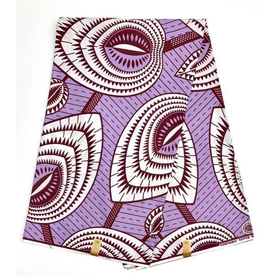 Coupon De Tissu Wax Africain 100% Coton – 180x120 Cm (2 Yards), Motif Original, Pour Vêtements Et Accessoires