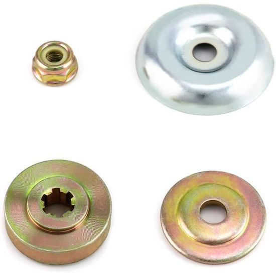 Lot De 5 écrous M10 X 1.25 Filetage Inversé Gauche Pour Débroussailleuse - Dimensions 22x11 Mm - 3
