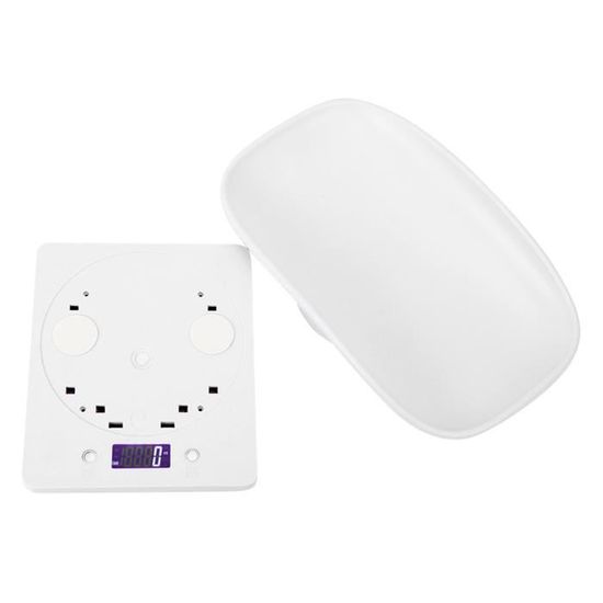 Balance Numérique Pour Petits Animaux Et Cuisine - Capacité 15 Kg, Précision 1 G - écran LCD, Plateau Amovible, 7 Unités