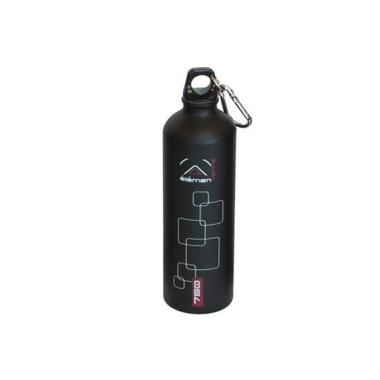 Gourde En Aluminium Elementerre PEAR_750 - 750 Ml - Bouche Large - Couleur Gris - Écologique Et Réutilisable