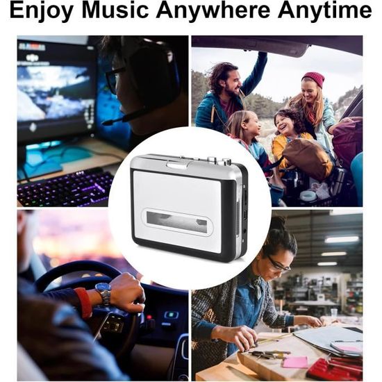Lecteur K7 Cassette Portable Avec Convertisseur MP3 - Baladeur USB Pour Numériser Vos Anciennes Cassettes Audio