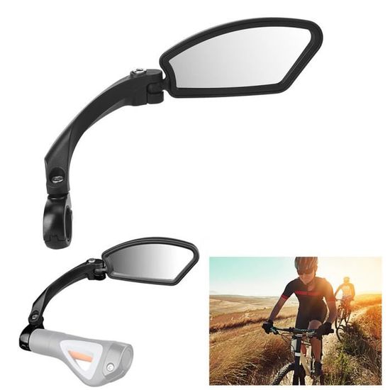 2 Rétroviseurs TANAX NB-001 Pour Vélo Ou Moto - Type Bar-end, Couleur Argent