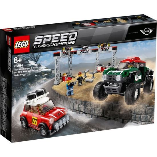 LEGO® Speed Champions 75894 - Mini Cooper S Rally 1967 et Mini John Cooper Works Buggy 2018 - Jeu de construction