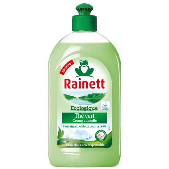 Rainett Liquide Vaisselle Ecologique Crème Thé vert 500ml