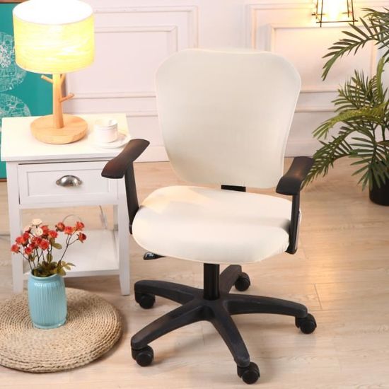 Housse De Chaise Bureau Dioxide Noir M - Lavable, Fermeture éclair, Universelle