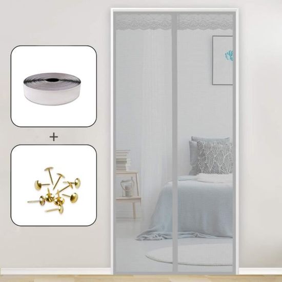 Moustiquaire Porte Fenêtre Aimantée 140X250Cm Maille Ultra Fine