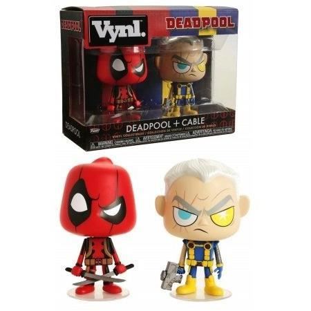 Figurine Marvel Deadpool & Cable Vynl 2 Pack 10cm - vue 2
