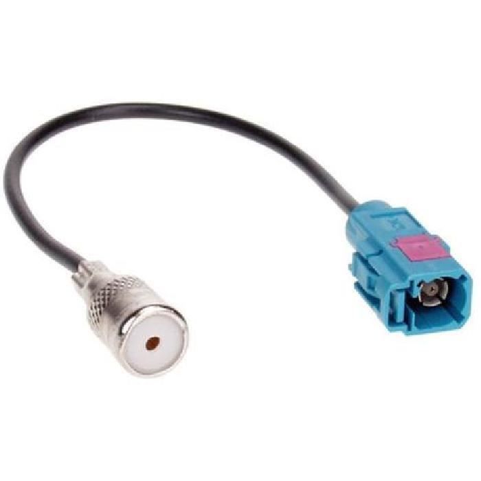 Adaptateur antenne compatible avec Audi - BMW - VW - Fakra vers ISO F ROKA