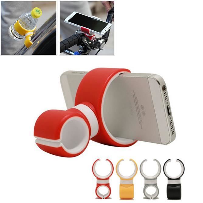 Support de téléphone de vélo,Support de téléphone mobile de type C double,Support de sortie d'air de voiture,couleur aléatoire