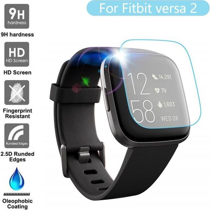 bracelet de montre vendu seul 1PC Clear Film Protecteur d'écran en verre trempé pour Fitbit versa 2 Smart Watch ZCQ90902101_non