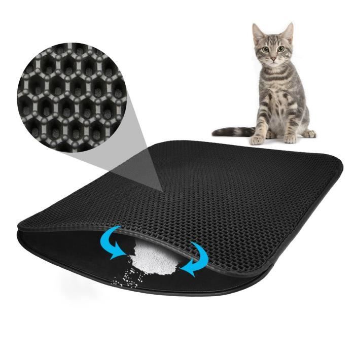 Tapis Litière Pour Chat Litière Couche Etanche Et Chiot Coussin Pour Tapis De Choix Avec Double Schichte En Nid D'abeille 50*40cm No