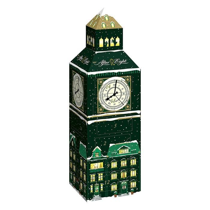 Nestlé After Eight Calendrier Big Ben Assortiment de Chocolats Fourrés à La Menthe 185 g
