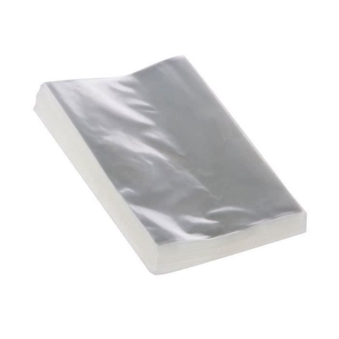 100x Cadeau de fete transparent Sacs de cellophane de sucette et de chocolat pour les bonbons (10 cm x 15 cm)