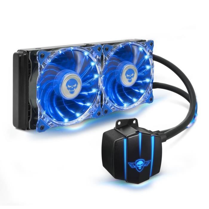 SPIRIT OF GAMER LIQUIDFORCE 240 - Kit Watercooling 2 x 120 mm LED