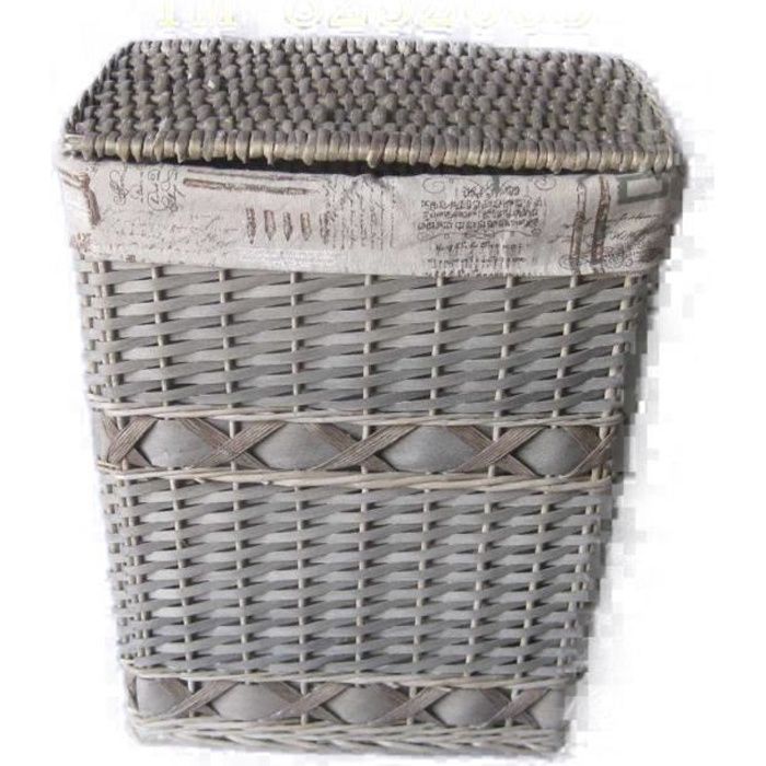 panier à linge en osier