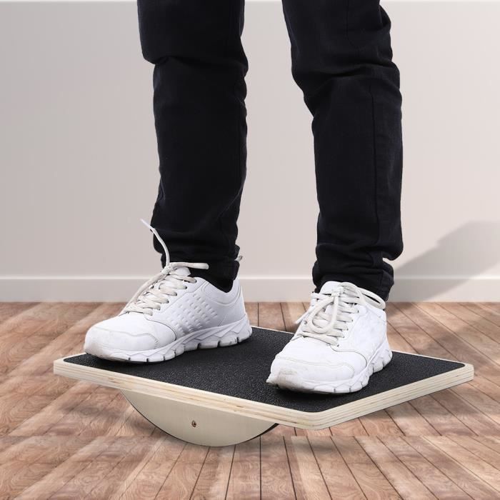 TAPIS DE SOL Balance Board En bois Fitness Multifonctionnel Sports d'intérieur Entraîneur d'équilibre-ALI