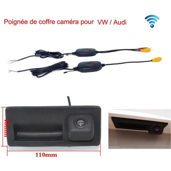 Sans fil Poignée de coffre Caméra de recul de Voiture Pour Audi- VW- Passat-Tiguan-Golf-Touran-Jetta-Sharan-Touareg 110 * 48mm