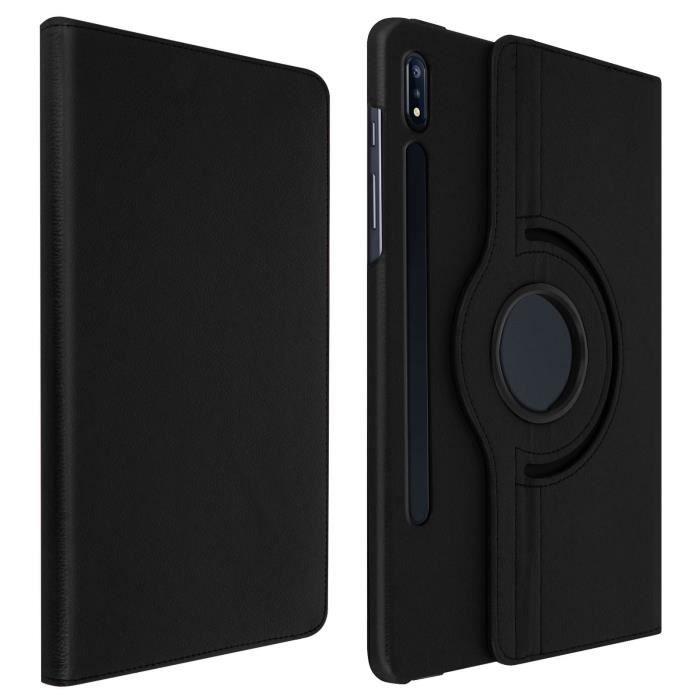 Housse Samsung Galaxy Tab S7 Plus 12.4 Fonction Support Rotatif 360° Noir