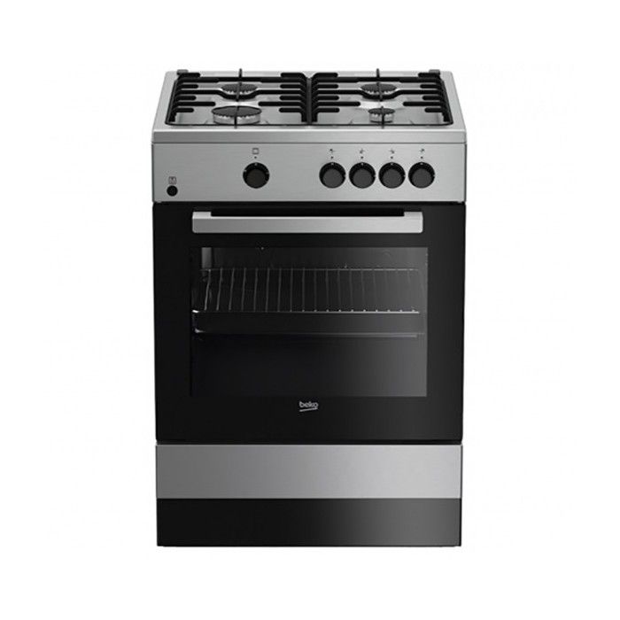 Cuisinière à Gaz BEKO FSG62000DXL 60 cm 64 L Acier inoxydable (4 Feux à gaz)