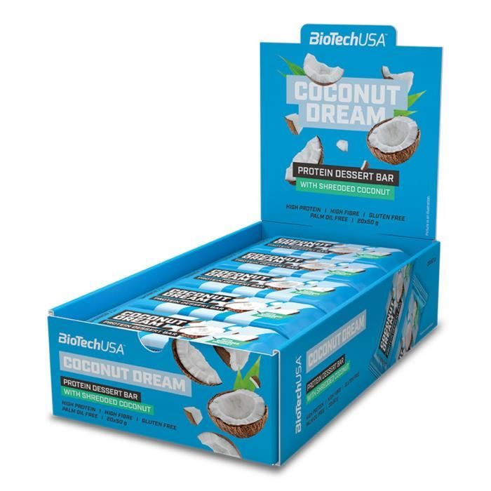Protein Dessert Bar - Coconut Dream Boite de 20
