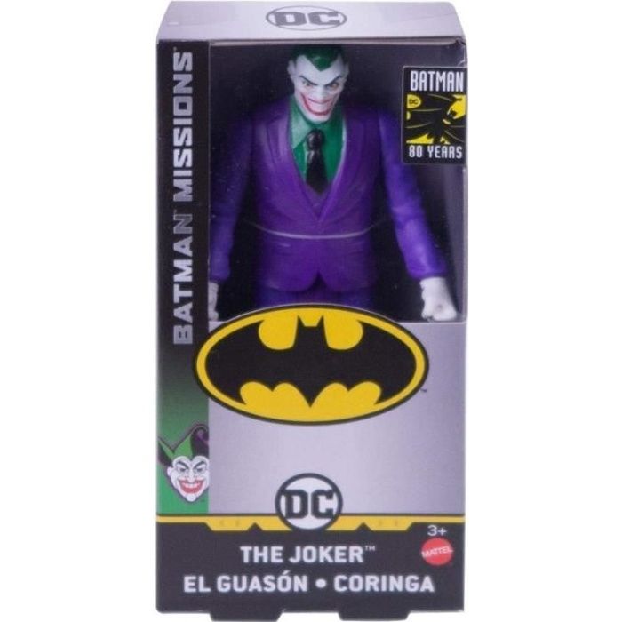 Coffret Figurine Le Joker 15cm - Serie Mission 80 ans - DC - Super Heros - Jouet Garcon