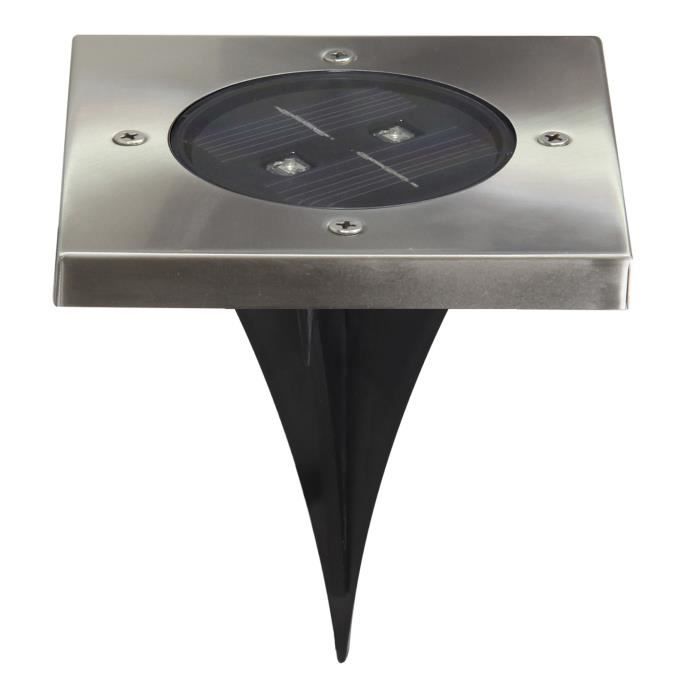 SMARTWARES Spot de sol extérieur solaire carré 5000.406 Ranex