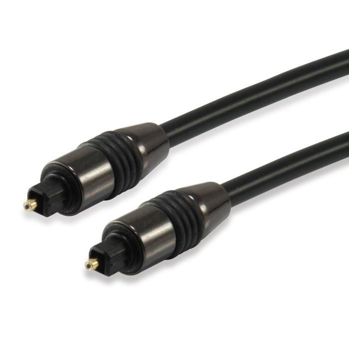 Equip 147921, TOSLINK, Mâle, TOSLINK, Mâle, 1,8 m, Noir