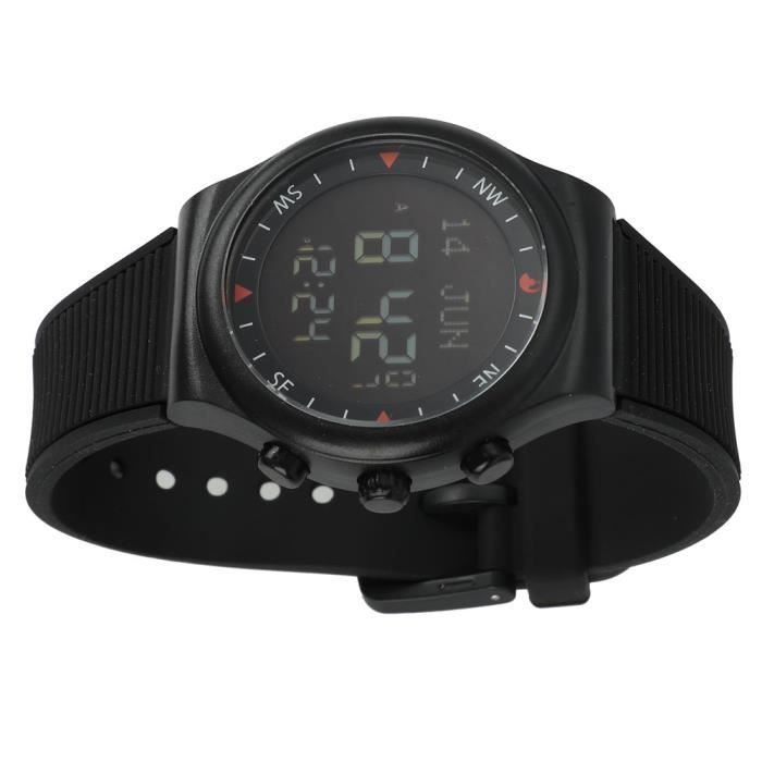 GOTOTOP montre noire Nouveau Sport moderne Azan musulman noir montre dans le monde entier temps de prière boussole alarme